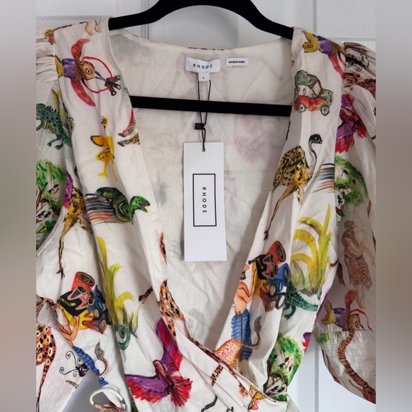 🌴🐆 NWT Rhode Resort Ava Safari Top - Picture 7 of 8